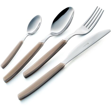 Servizio Set di Posate 24 pezzi in Acciaio Inox Eme Cromo Blu 99