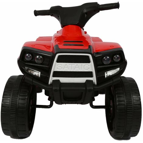 Mini Quad Elettrico per Bambini 6V Nero e Rosso