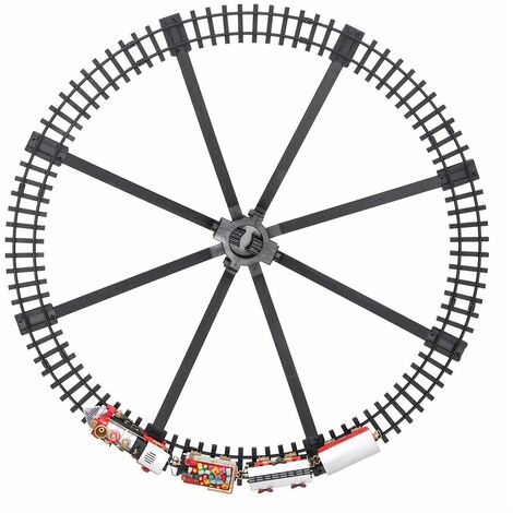 Trenino Natalizio Ø 89 cm per Albero di Natale con Luci