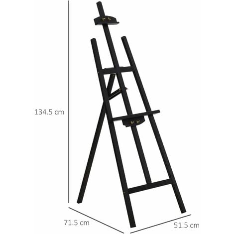 Cavalletto Da Pittura In Legno Con Tela Da 30X40 Cm - pryma