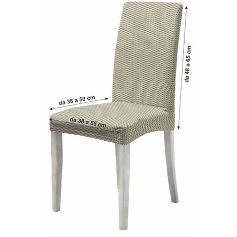Set di 2 coprisedia in tessuto jacquard lavorato a maglia, con angoli