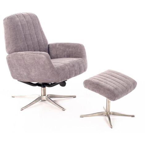 Divano letto 2 posti - 178 x 82 x 70 cm - con schienale e braccioli regolabili - velluto - grigio