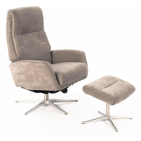 Homcom - Poltrona Design Eames Style Reclinabile con Poggiapiedi