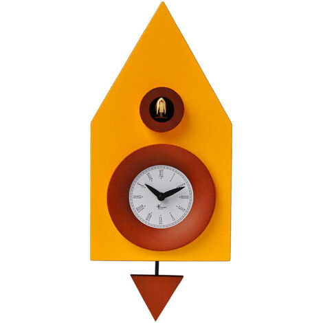 Orologio a Cucù da Parete 20X36X13Cm Pirondini Italia Dark Giallo Melone (1/2)