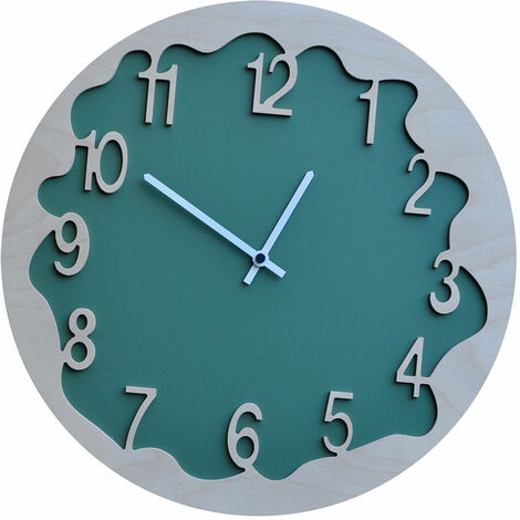 Orologio da Parete Rotondo 48Cm Pirondini Italia Ombre Verde (1/2)