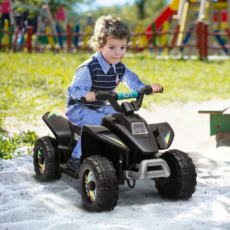 Mini Quad Elettrico per Bambini 6V Nero Bianco