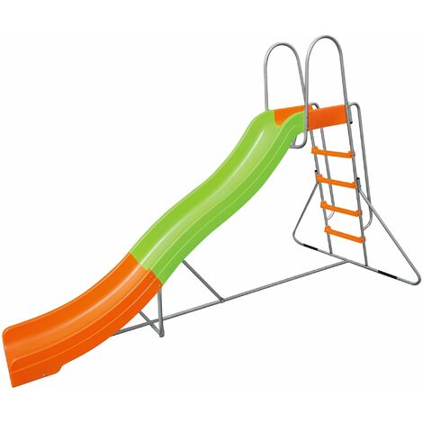 Scivolo da Giardino 150x317x204cm in Acciaio per Bambini Bauer