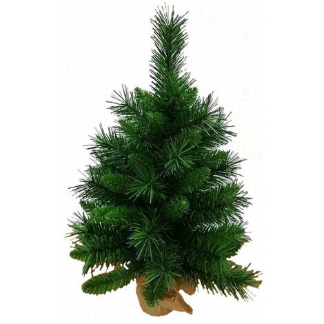 Mini Albero Di Natale Verde Da Tavolo Con Decorazioni Incluse - 0,6 M Con 65 Rami, Palline, Pigne E Stella - Decorazione Natalizia