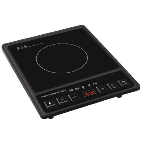Piastra A Induzione Aigostar Setfire 30IAW: Portatile 2000W, Timer, Pentola Inox Inclusa, Nero