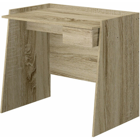 Scrivania 90x60x80 con Cassetto in MDF Rovere (1/2)
