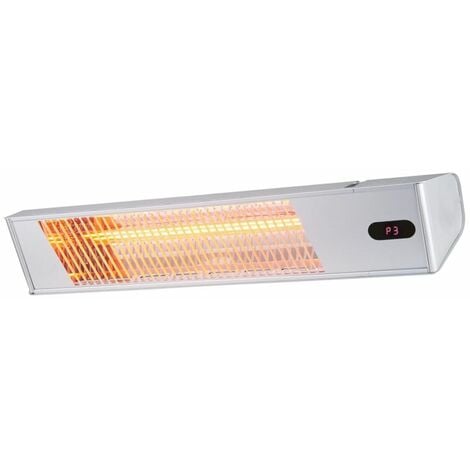 Stufa elettrica a infrarossi per esterni IRW-2000 con tubi dorati, 2.000  watt, IP65 - PEARL