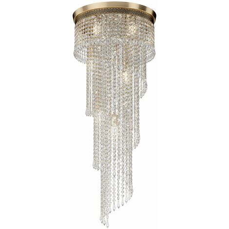 Lampadario Royal Classic in Metallo Cascade Oro Antique (1/5)