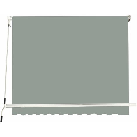 Tenda da Sole a Caduta con Bracci 245x245 cm Grigio (1/2)