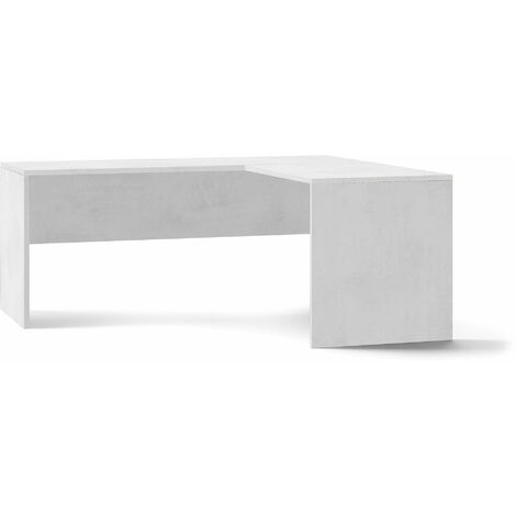 Scrivania Angolare Dx 180x76x169 cm Ossido Bianco (1/3)