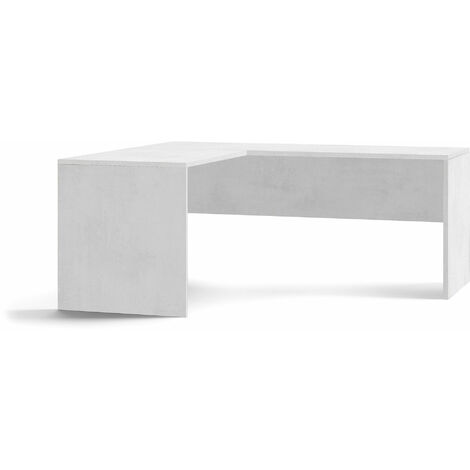 Scrivania Angolare Sx 180x76x169 cm Ossido Bianco (1/2)