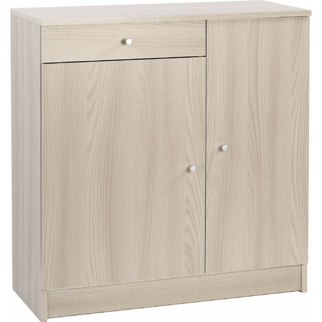 Mobile 2 Ante 1 Cassetto 77x80x34 cm Olmo Chiaro