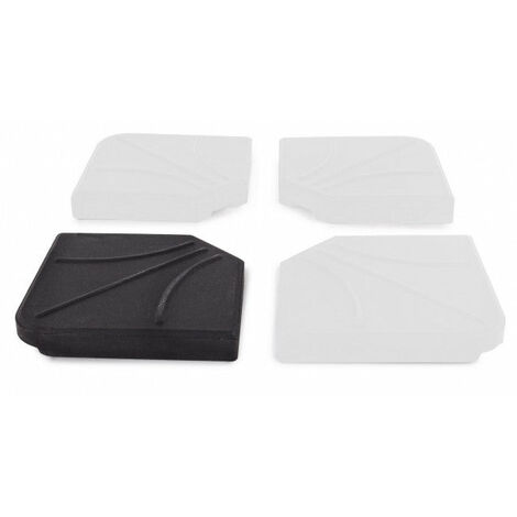 Base Ombrellone Gary Quadrato 30 Kg Nero in Cemento