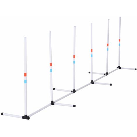 Tansheep Set Pali Allenamento Calcio - 6 Pali Agilità + 3 Ostacoli Regolabili Con Borsa Trasporto - Foto 3