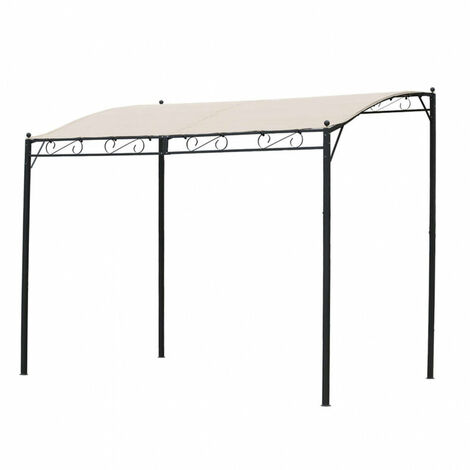 Gazebo Pergola Autoportante 3x4 m in Acciaio Antracite (1/2)