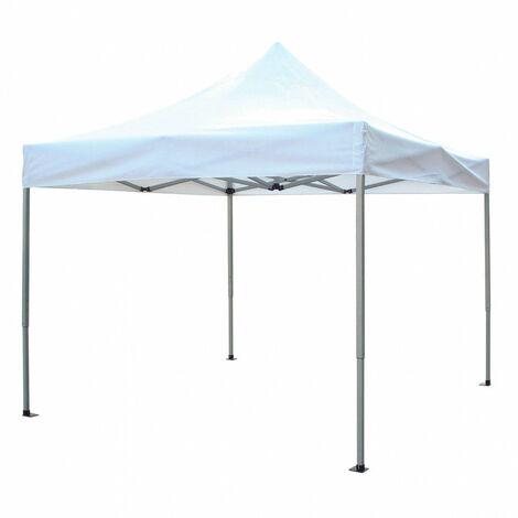 Gazebo Pieghevole Professional 3x4,5 m in Alluminio Bianco (1/2)