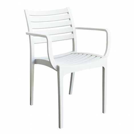 Poltrona Eveline 58,5x55,2x84 cm in Polipropilene Bianco (1/5)