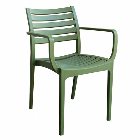 Poltrona Eveline 58,5x55,2x84 cm in Polipropilene Verde (1/5)