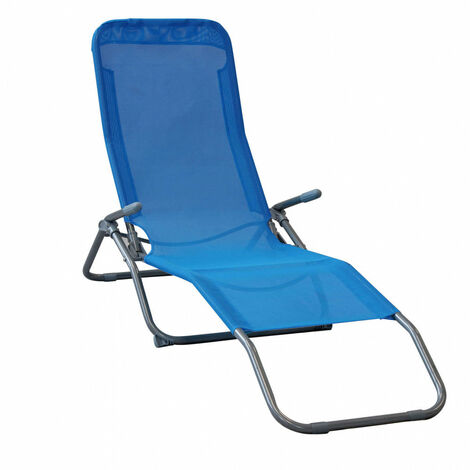 SDRAIO SEDIA MARE SPIAGGINA PIEGHEVOLE ACCIAIO TEXTILENE SPIAGGIA PISCINA 31419V
