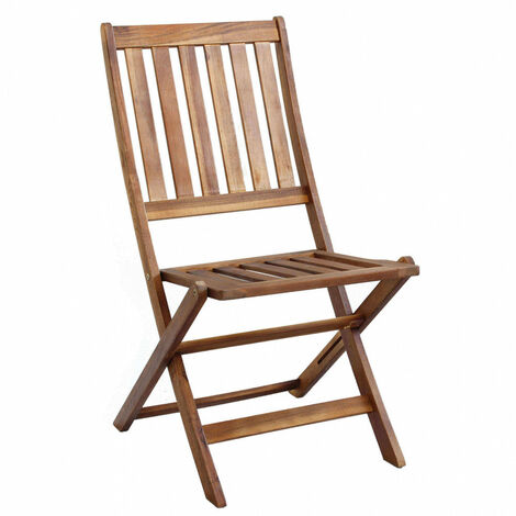 Sedia da Giardino Diana 46x57x91 h cm in Legno Marrone (1/5)