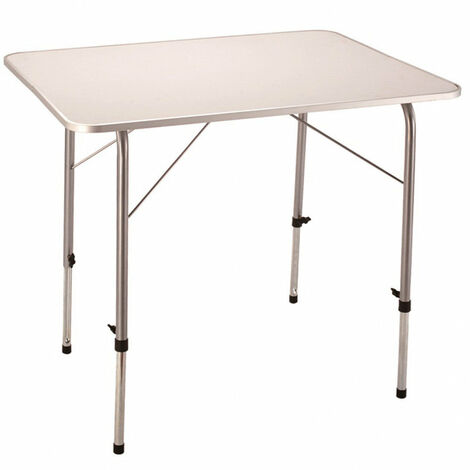 Tavolino Professional 80x60x50/69 h cm in Acciaio Bianco (1/5)