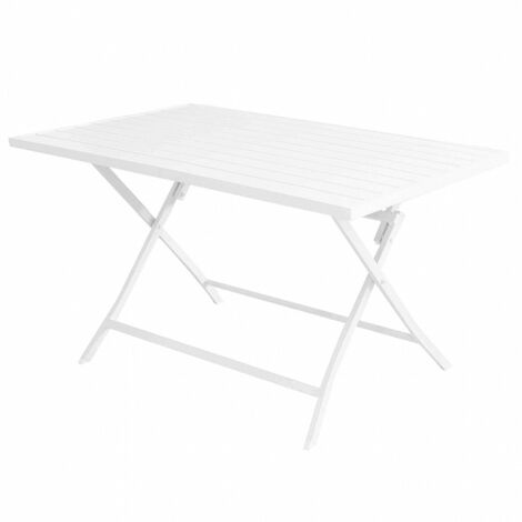 Tavolo Alabama 130x77x73 h cm in Alluminio Bianco (1/5)