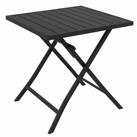 Tavolo Alabama 70x70x73 h cm in Alluminio Tortora (1/4)