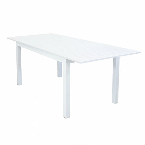 Tavolo Cuba Allungabile 150/210x90x75 h cm in Alluminio Bianco (1/5)