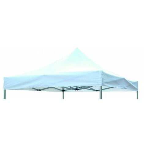 Telo Ricambio per Gazebo Professional 3x4,5 m in Poliestere Bianco