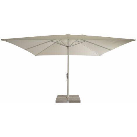 Ombrellone bar e giardino professionale 4x4 m palo centrale tetto bianco