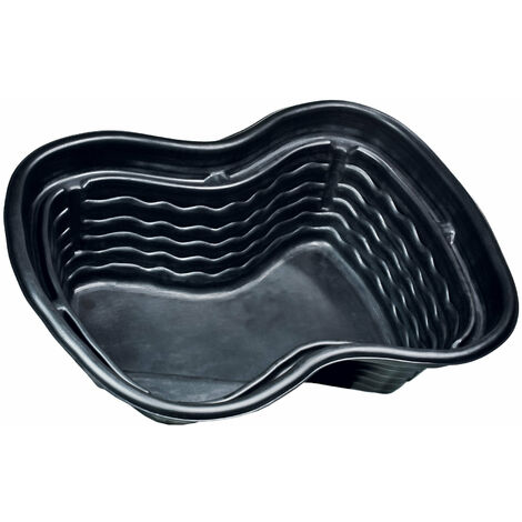 Laghetto Artificiale Termoformato in PE 157x125x54 cm 500 Litri Nero