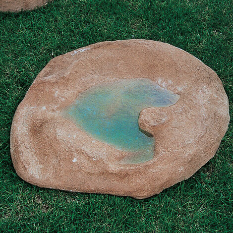 Fontana Da Giardino A Cascata QueLLBACH II - Set Completo Con Luci LED RGB, Colore Grigio Scuro