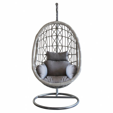 Dondolo Capraia 195x93x122 cm in Acciaio Grigio