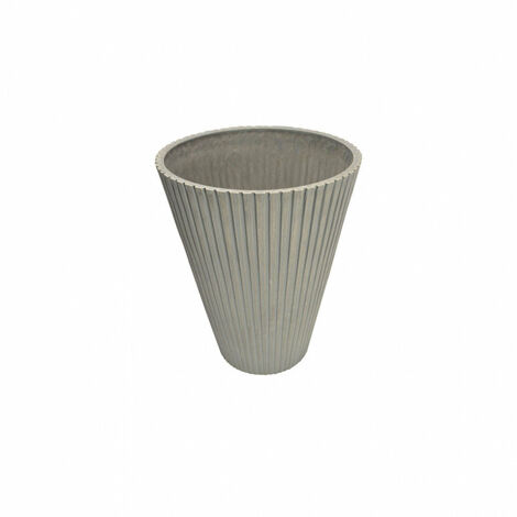 Vaso Piccolo Iris Ø19x22 cm in Fibra sintetica Antracite (1/3)