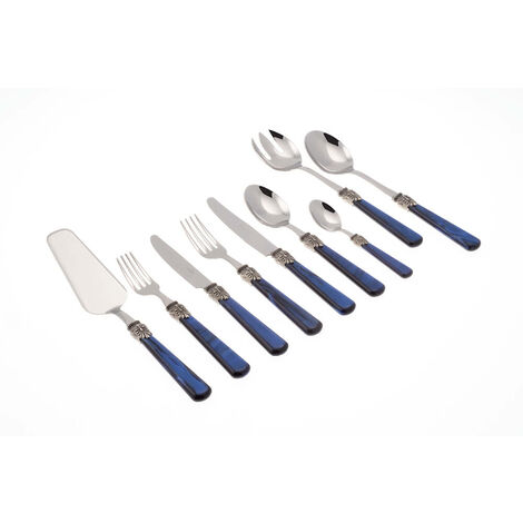 Servizio Set di Posate 75 Pezzi in Acciaio Inox Rivadossi Sandro Elena Blu (1/2)