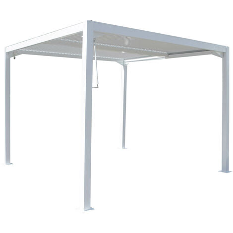 Pergola da Giardino 3x3m in Alluminio Bianco (1/5)