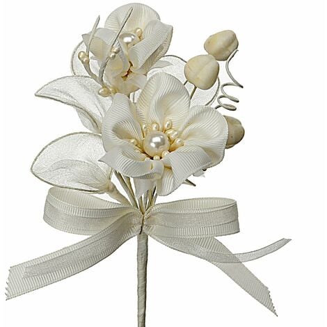 Set 24 Pick Fiorito Artificiali Altezza 15,5 cm Beige