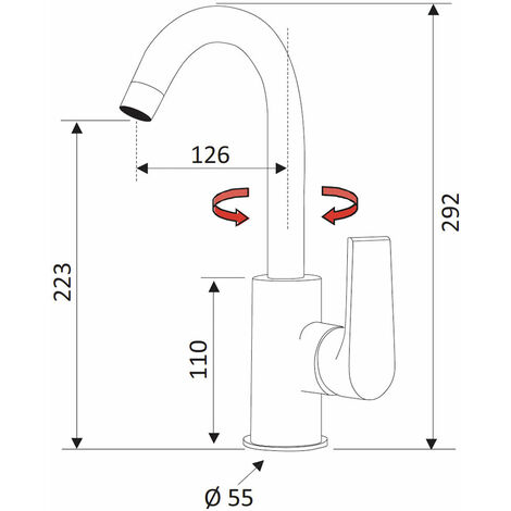 Miscelatore Lavabo Mariani Artic Cromo | Rubinetteria Di Design Italiano