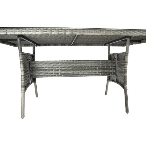 Kimmel 3 Ciotole Per Piante Effetto Rattan Grigio 16 Cm - Vasi In Plastica Resistente Per Interni/Esterni, Decorazione Tavolo, Composizioni Floreali - 5