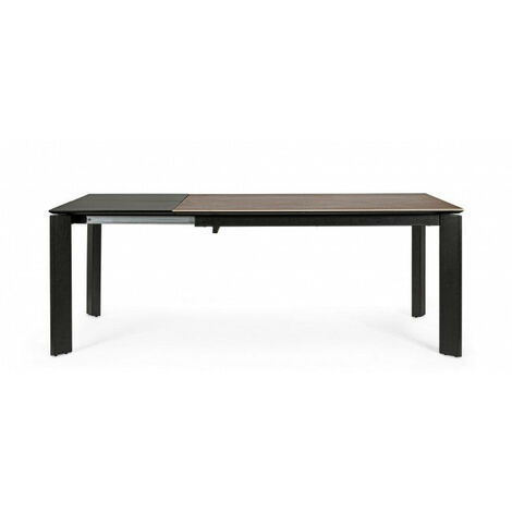 Tavolo da pranzo allungabile 140/210x77 cm in alluminio grigio