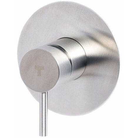 Rubinetto Miscelatore Monocomando Doccia ad Incasso in Acciaio Inox Satinato Nilo (1/2)