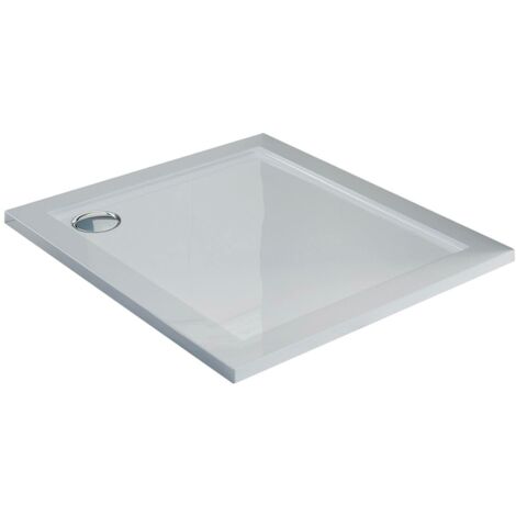 Piatto Doccia 100x100 cm in Acrilico Fosterberg Floret 2 Bianco Lucido