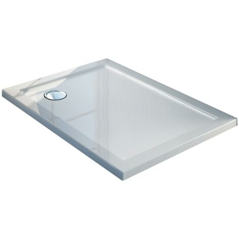 Piatto Doccia 80x90 cm in Acrilico Fosterberg Floret 2 Bianco Lucido