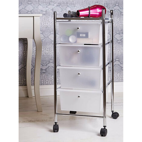 COM-FORT HOUSE- Carrello Multifunzione- Carrello Portaoggetti Con Ruote