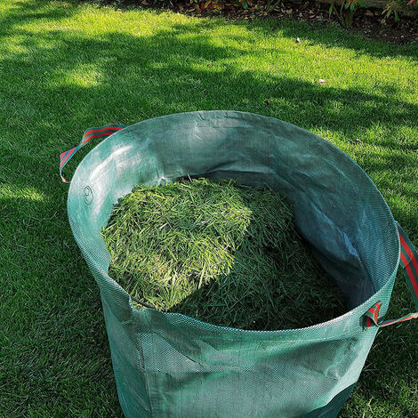 3 Sacchi Da Giardino 272L Verde - Pieghevoli, In Polipropilene, Per Foglie E Rifiuti - Foto 5