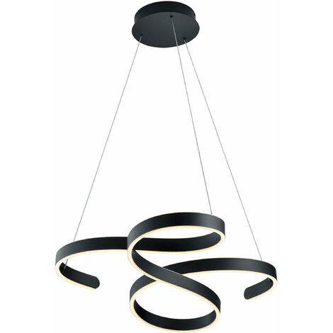 Lampada a Sospensione da Interno a LED in Metallo Antracite (1/2)